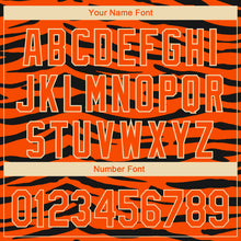 Load image into Gallery viewer, Custom Orange Cream-Black 3D Pattern Design Tiger Print Performance Golf Polo Shirt