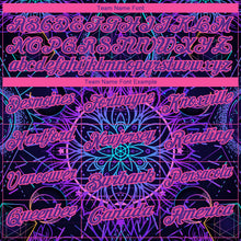 Load image into Gallery viewer, Custom Black Purple Pink 3D Pattern Design Magic Mushrooms Over Sacred Geometry Psychedelic Hallucination Performance Golf Polo Shirt