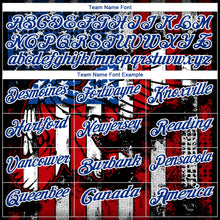 Load image into Gallery viewer, Custom Black Red-Royal 3D Eagle American Flag Performance Golf Polo Shirt