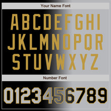 Load image into Gallery viewer, Custom Black Gray-Old Gold Authentic Gradient Fashion Baseball Jersey