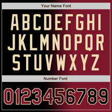 Load image into Gallery viewer, Custom Black Crimson-City Cream Authentic Gradient Fashion Baseball Jersey