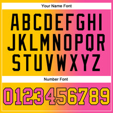 Load image into Gallery viewer, Custom Stitched Yellow Pink-Black Gradient Fashion Sports Pullover Sweatshirt Hoodie