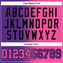 Load image into Gallery viewer, Custom Stitched Purple Pink-Black Gradient Fashion Sports Pullover Sweatshirt Hoodie