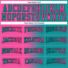 Load image into Gallery viewer, Custom Stitched Teal Pink-Black Gradient Fashion Sports Pullover Sweatshirt Hoodie