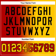 Load image into Gallery viewer, Custom Stitched Red Yellow-Black Gradient Fashion Sports Pullover Sweatshirt Hoodie