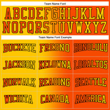 Load image into Gallery viewer, Custom Stitched Orange Yellow-Black Gradient Fashion Sports Pullover Sweatshirt Hoodie