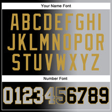 Load image into Gallery viewer, Custom Stitched Black Gray-Old Gold Gradient Fashion Sports Pullover Sweatshirt Hoodie