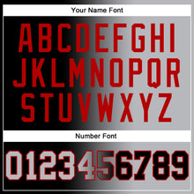 Load image into Gallery viewer, Custom Stitched Black Gray-Red Gradient Fashion Sports Pullover Sweatshirt Hoodie