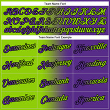 Load image into Gallery viewer, Custom Stitched Purple Neon Green-Black Gradient Fashion Sports Pullover Sweatshirt Hoodie