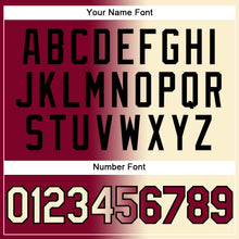 Load image into Gallery viewer, Custom Stitched Maroon Cream-Black Gradient Fashion Sports Pullover Sweatshirt Hoodie