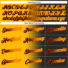 Load image into Gallery viewer, Custom Stitched Black Gold-Orange Gradient Fashion Sports Pullover Sweatshirt Hoodie