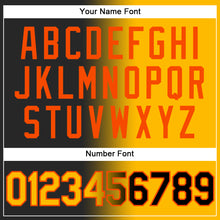 Load image into Gallery viewer, Custom Stitched Black Gold-Orange Gradient Fashion Sports Pullover Sweatshirt Hoodie