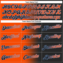 Load image into Gallery viewer, Custom Stitched Black Orange-Light Blue Gradient Fashion Sports Pullover Sweatshirt Hoodie