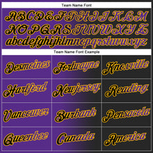 Load image into Gallery viewer, Custom Stitched Black Purple-Gold Gradient Fashion Sports Pullover Sweatshirt Hoodie