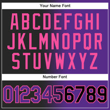 Load image into Gallery viewer, Custom Stitched Black Purple-Pink Gradient Fashion Sports Pullover Sweatshirt Hoodie