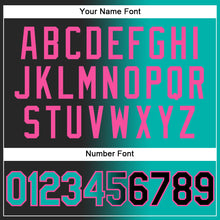 Load image into Gallery viewer, Custom Stitched Black Aqua-Pink Gradient Fashion Sports Pullover Sweatshirt Hoodie