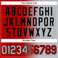 Load image into Gallery viewer, Custom Stitched Red Gray-Black Gradient Fashion Sports Pullover Sweatshirt Hoodie