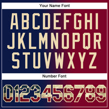 Load image into Gallery viewer, Custom Stitched Navy Vintage USA Flag Maroon-City Cream Gradient Fashion Sports Pullover Sweatshirt Hoodie