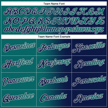 Load image into Gallery viewer, Custom Stitched Navy Teal-Gray Gradient Fashion Sports Pullover Sweatshirt Hoodie