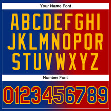 Load image into Gallery viewer, Custom Stitched Royal Red-Gold Gradient Fashion Sports Pullover Sweatshirt Hoodie