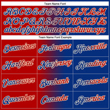 Load image into Gallery viewer, Custom Stitched Royal Red-Cream Gradient Fashion Sports Pullover Sweatshirt Hoodie