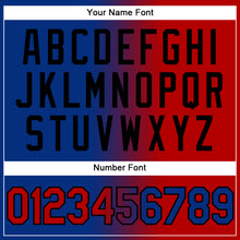 Load image into Gallery viewer, Custom Stitched Royal Red-Black Gradient Fashion Sports Pullover Sweatshirt Hoodie