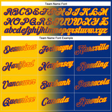 Load image into Gallery viewer, Custom Stitched Royal Yellow-Orange Gradient Fashion Sports Pullover Sweatshirt Hoodie