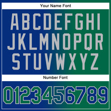 Load image into Gallery viewer, Custom Stitched Royal Kelly Green-Gray Gradient Fashion Sports Pullover Sweatshirt Hoodie