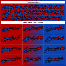 Load image into Gallery viewer, Custom Stitched Thunder Blue Red-Black Gradient Fashion Sports Pullover Sweatshirt Hoodie