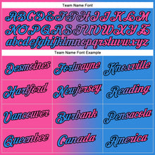 Load image into Gallery viewer, Custom Stitched Powder Blue Pink-Black Gradient Fashion Sports Pullover Sweatshirt Hoodie