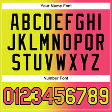 Load image into Gallery viewer, Custom Stitched Neon Yellow Neon Pink-Black Gradient Fashion Sports Pullover Sweatshirt Hoodie