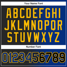 Load image into Gallery viewer, Custom Black Royal-Gold Authentic Gradient Fashion Baseball Jersey