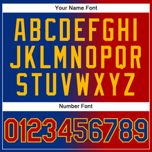 Load image into Gallery viewer, Custom Royal Red-Gold Authentic Gradient Fashion Baseball Jersey
