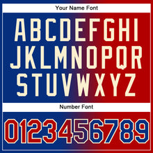 Load image into Gallery viewer, Custom Royal Red-Cream Authentic Gradient Fashion Baseball Jersey