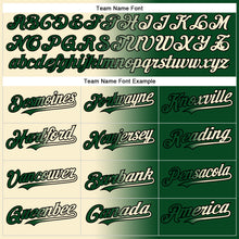 Load image into Gallery viewer, Custom Green Cream-Black Authentic Gradient Fashion Baseball Jersey