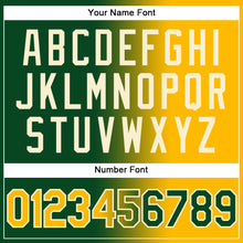 Load image into Gallery viewer, Custom Green Gold-Cream Authentic Gradient Fashion Baseball Jersey