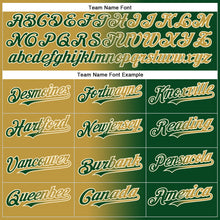 Load image into Gallery viewer, Custom Green Old Gold-Cream Authentic Gradient Fashion Baseball Jersey