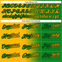 Load image into Gallery viewer, Custom Grass Green Gold-Black Authentic Gradient Fashion Baseball Jersey