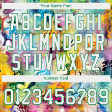 Load image into Gallery viewer, Custom Scratch Graffiti Pattern White-Kelly Green 3D Authentic Baseball Jersey