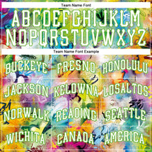 Load image into Gallery viewer, Custom Scratch Graffiti Pattern White-Neon Green 3D Authentic Basketball Jersey