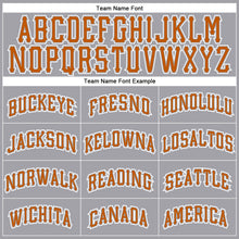 Load image into Gallery viewer, Custom Gray Texas Orange-White Authentic Baseball Jersey