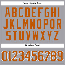 Load image into Gallery viewer, Custom Gray Texas Orange-White Authentic Baseball Jersey