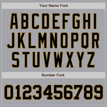 Load image into Gallery viewer, Custom Gray Black-Old Gold Authentic Baseball Jersey