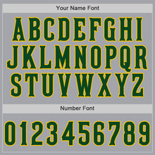 Load image into Gallery viewer, Custom Gray Green-Gold Authentic Baseball Jersey