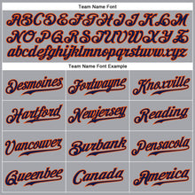 Load image into Gallery viewer, Custom Gray Navy-Orange Authentic Sleeveless Baseball Jersey