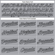 Load image into Gallery viewer, Custom Gray Gray-Black Authentic Sleeveless Baseball Jersey