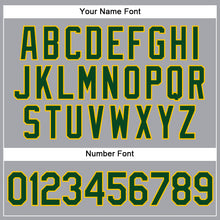 Load image into Gallery viewer, Custom Gray Green-Gold Authentic Sleeveless Baseball Jersey