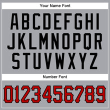 Load image into Gallery viewer, Custom Gray Red-Black Authentic Sleeveless Baseball Jersey