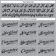 Load image into Gallery viewer, Custom Gray Black-White Authentic Sleeveless Baseball Jersey