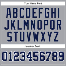 Load image into Gallery viewer, Custom Gray Navy-White Authentic Sleeveless Baseball Jersey